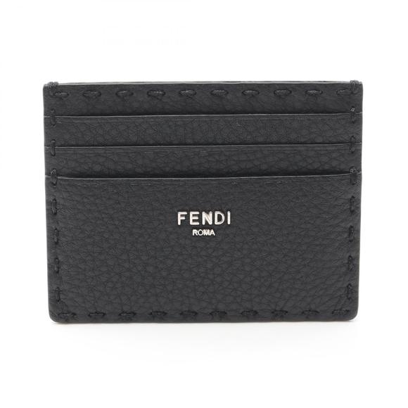 Fendi Leather Case Black Selleria - Picture 1 of 4